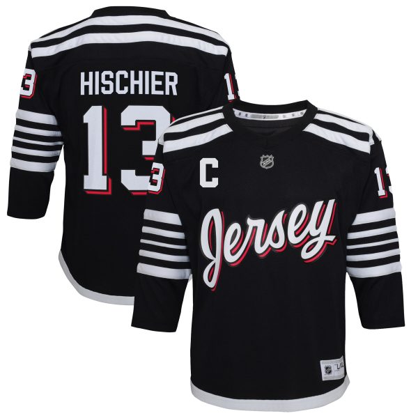 youth nico hischier black new jersey devils 202122 alternate replica player jersey – San Jose Sharks Jerseys and Headwear Collection