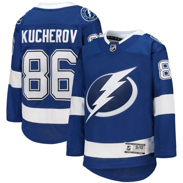 youth nikita kucherov blue tampa bay lightning home premier player jersey – San Jose Sharks Jerseys and Headwear Collection