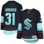 youth philipp grubauer deep sea blue seattle kraken home premier player jersey – San Jose Sharks Jerseys and Headwear Collection
