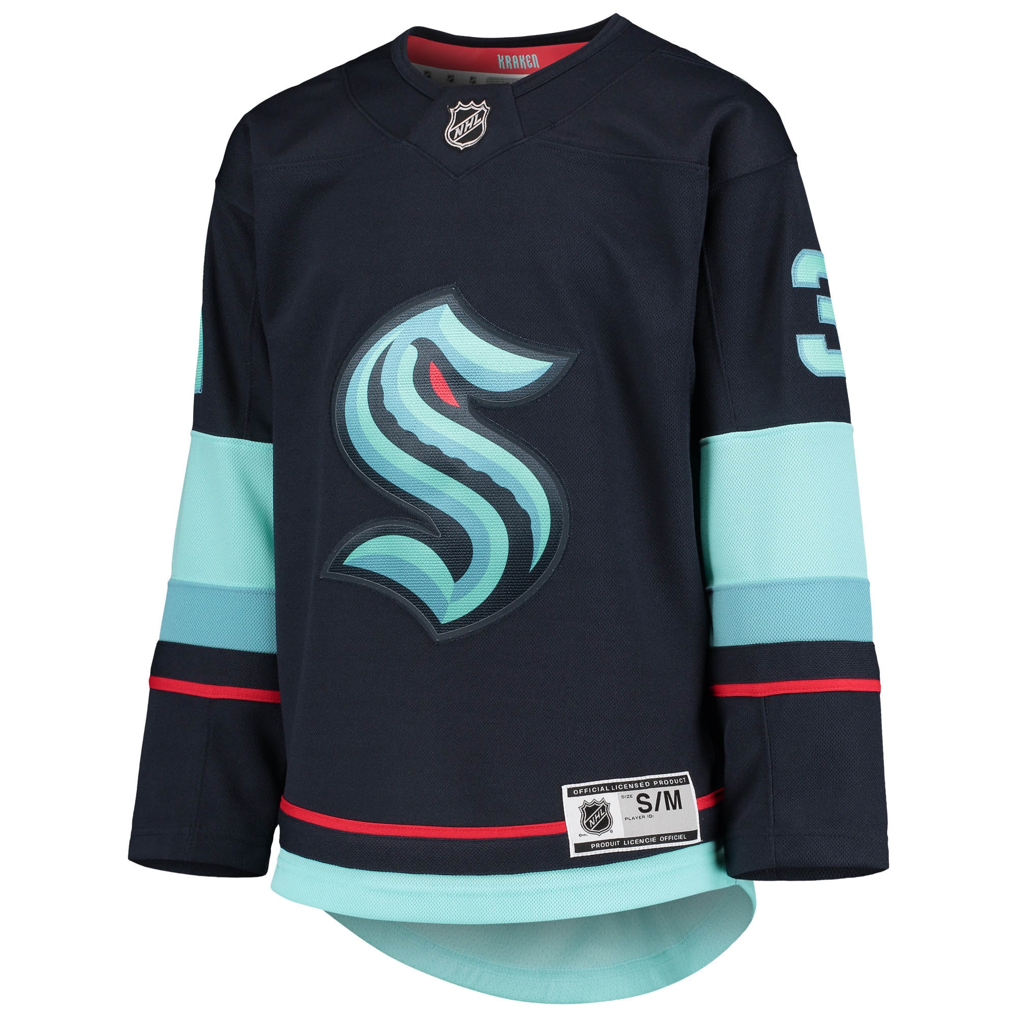 youth philipp grubauer deep sea blue seattle kraken home premier player jersey – San Jose Sharks Jerseys and Headwear Collection