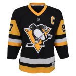 youth sidney crosby black pittsburgh penguins captain patch home replica player jersey – San Jose Sharks Jerseys and Headwear Collection