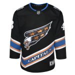 youth tom wilson black washington capitals alternate 50th anniversary premier player jersey – San Jose Sharks Jerseys and Headwear Collection