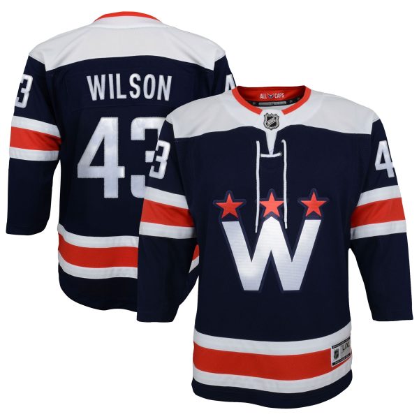 youth tom wilson navy washington capitals 202021 alternate premier player jersey – San Jose Sharks Jerseys and Headwear Collection