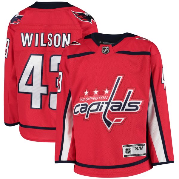 youth tom wilson red washington capitals home premier player jersey – San Jose Sharks Jerseys and Headwear Collection