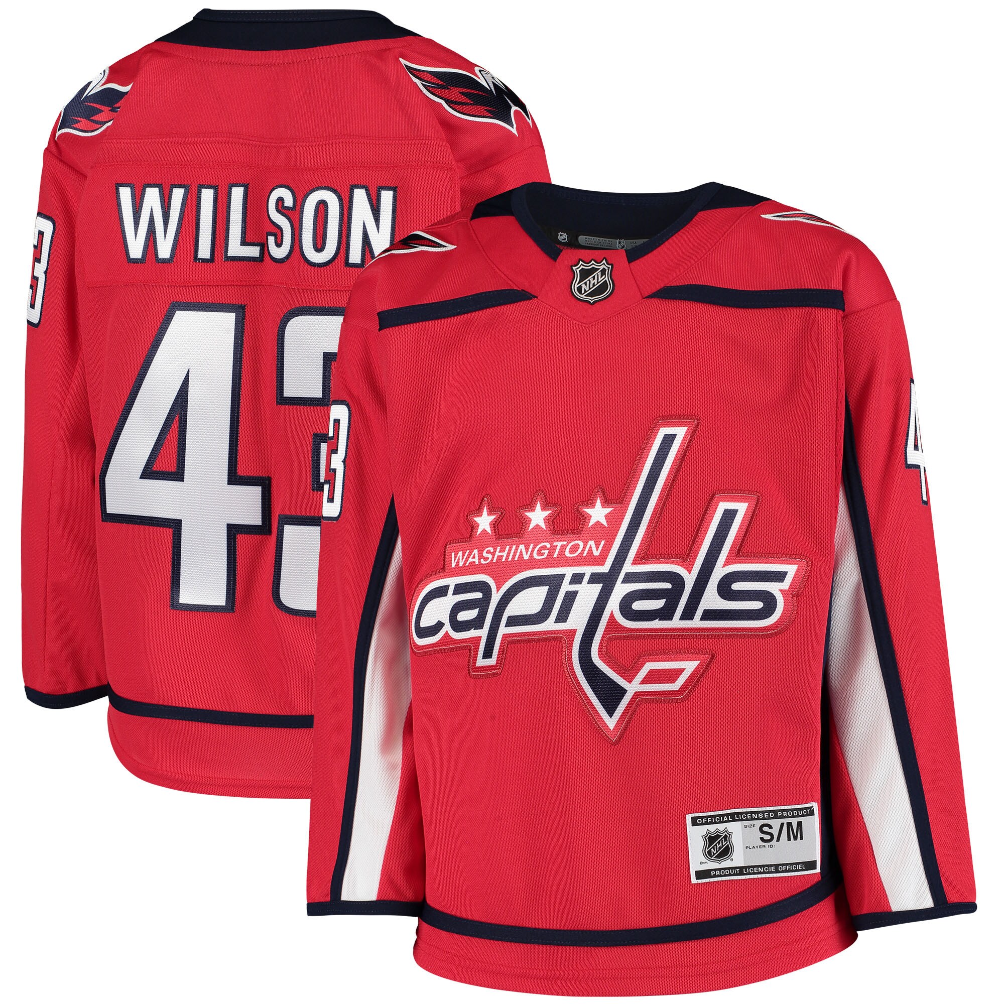 youth tom wilson red washington capitals home premier player jersey – San Jose Sharks Jerseys and Headwear Collection