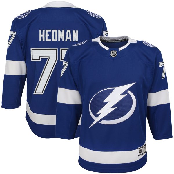 youth victor hedman blue tampa bay lightning home premier player jersey – San Jose Sharks Jerseys and Headwear Collection