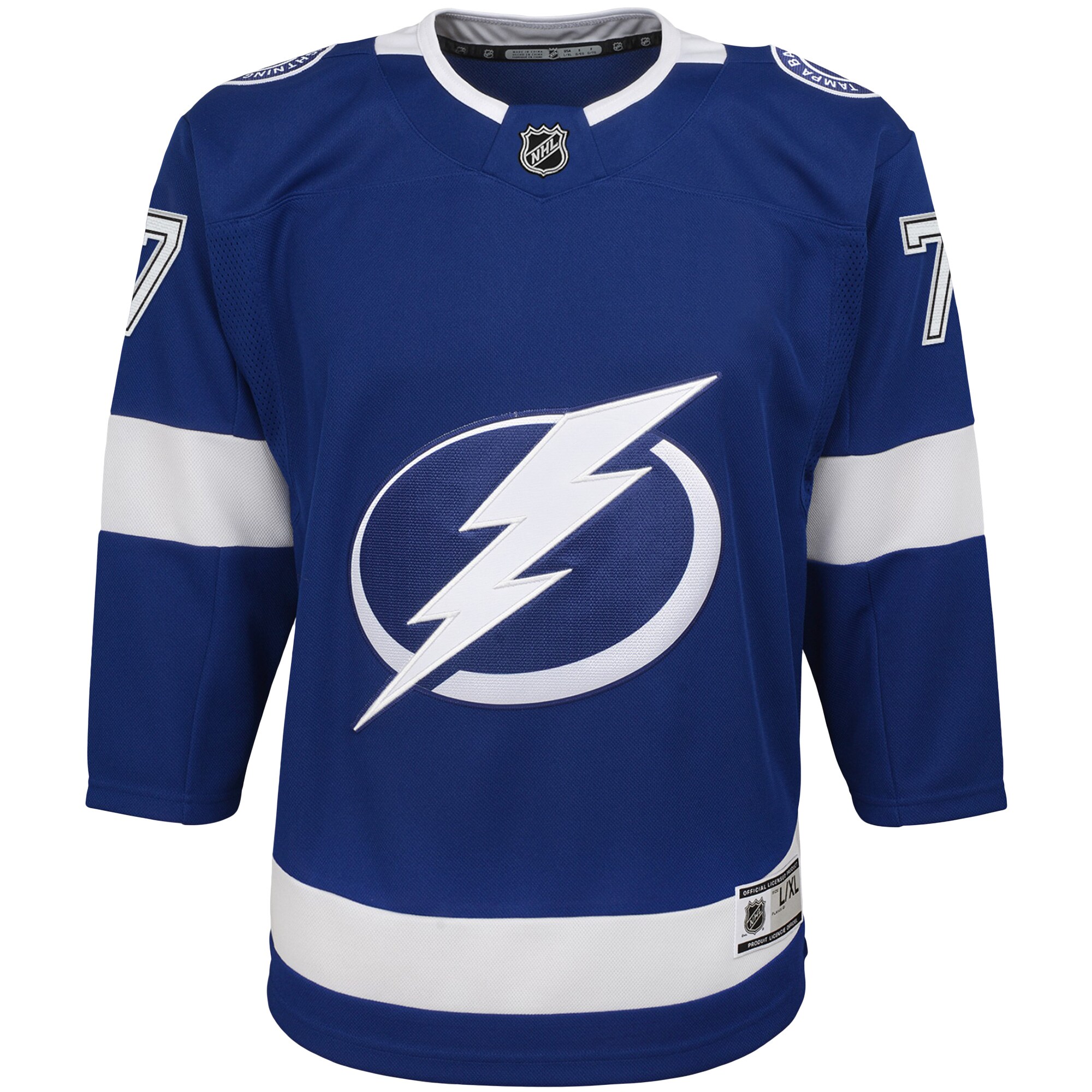 youth victor hedman blue tampa bay lightning home premier player jersey – San Jose Sharks Jerseys and Headwear Collection