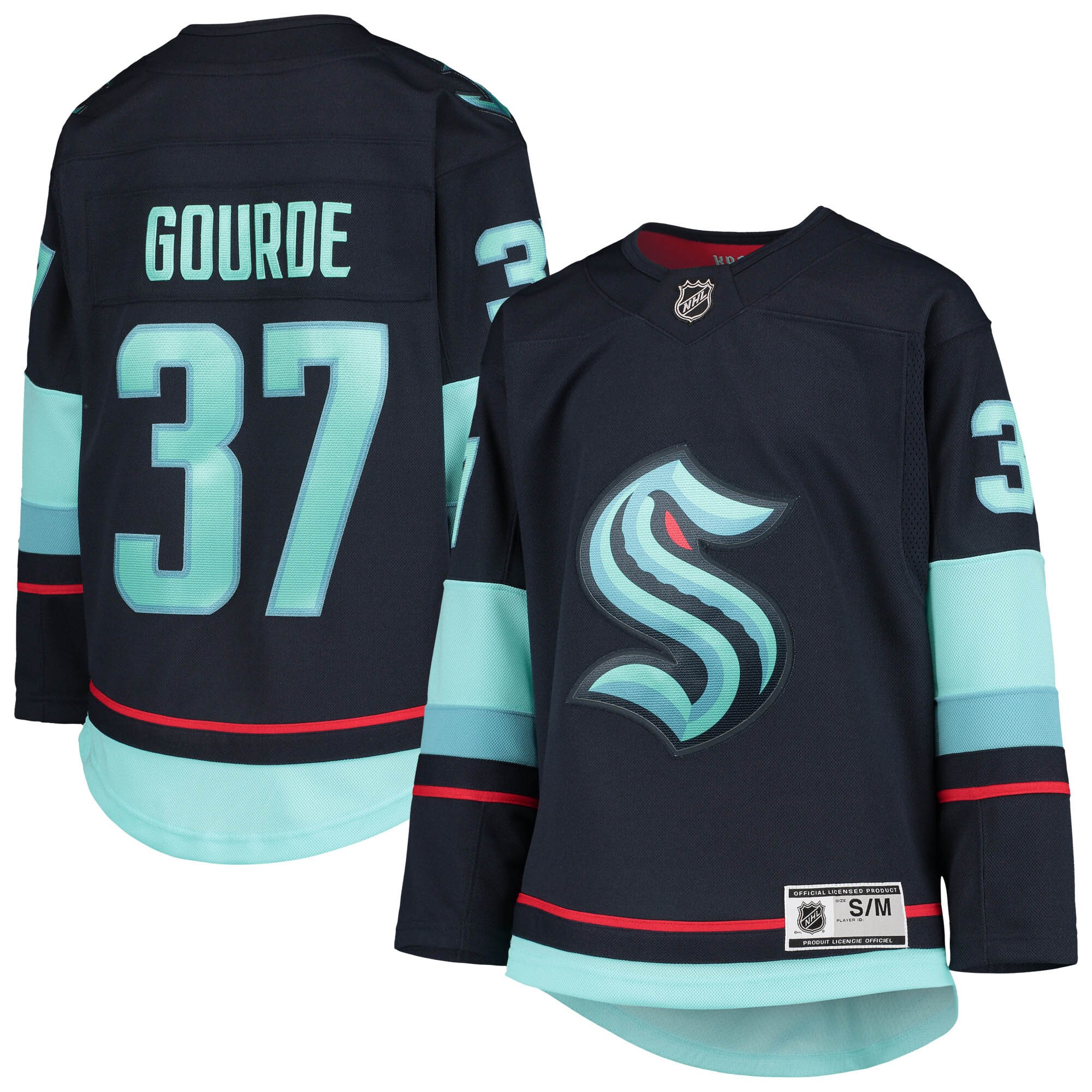 youth yanni gourde deep sea blue seattle kraken home premier player jersey – San Jose Sharks Jerseys and Headwear Collection